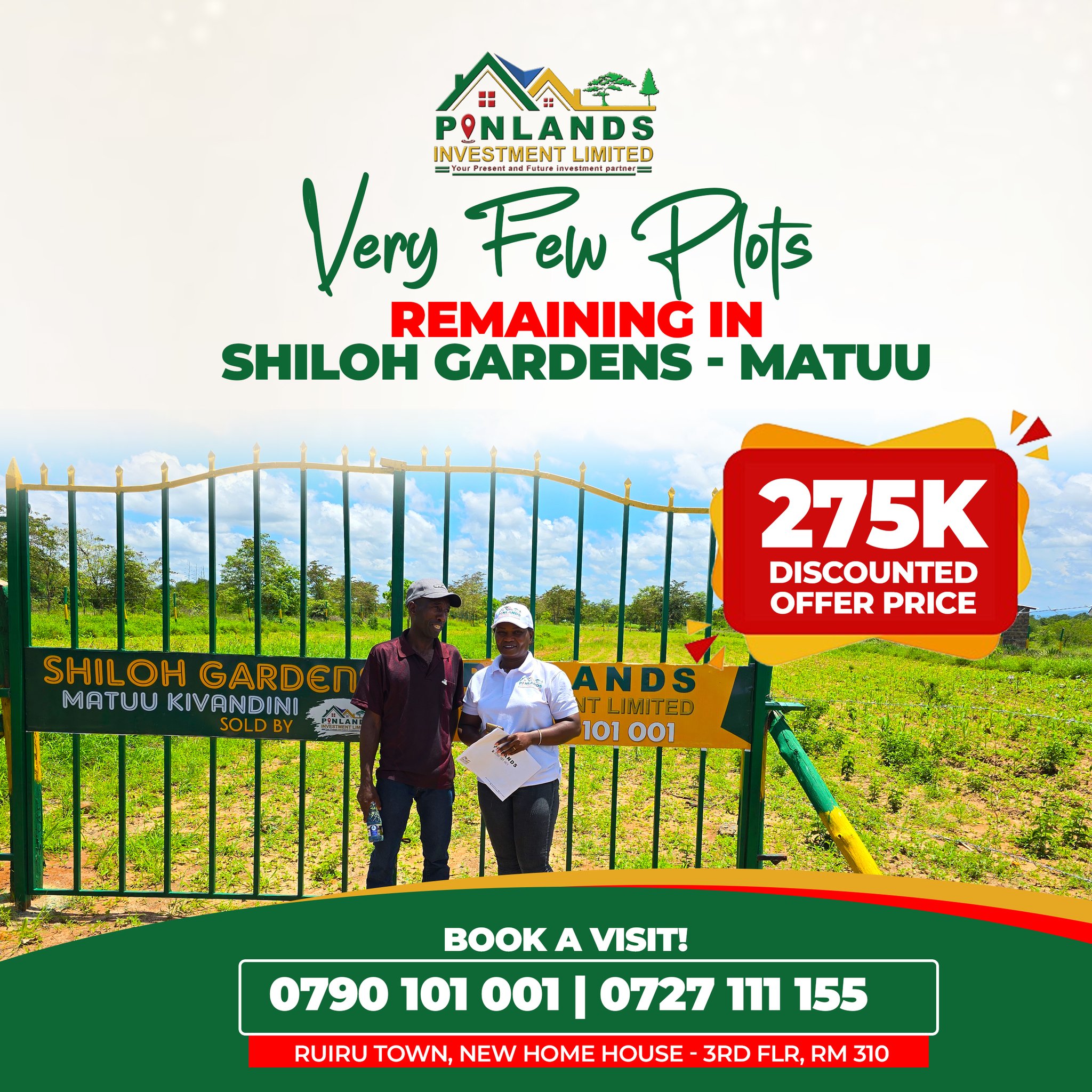 Pinlands investment Juja Farm Shiloh Gardens Matuu